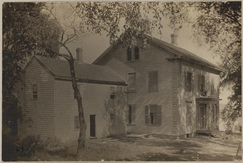 Dorchester, Massachusetts. Old house on Calder Hill, Blue Hill Avenue and Harvard St.