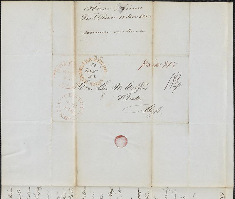 Stover Rines to George Coffin, 18 November 1842 - Digital Commonwealth