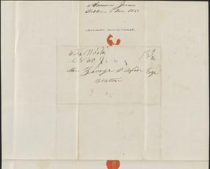 Amasa Jones to George Coffin, 8 November 1843