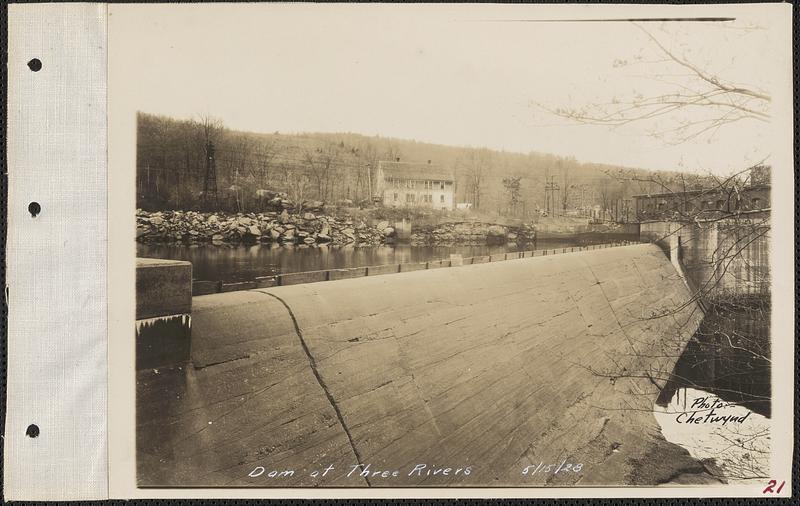 Three Rivers, dam, Palmer, Mass., May 15, 1928 Digital Commonwealth