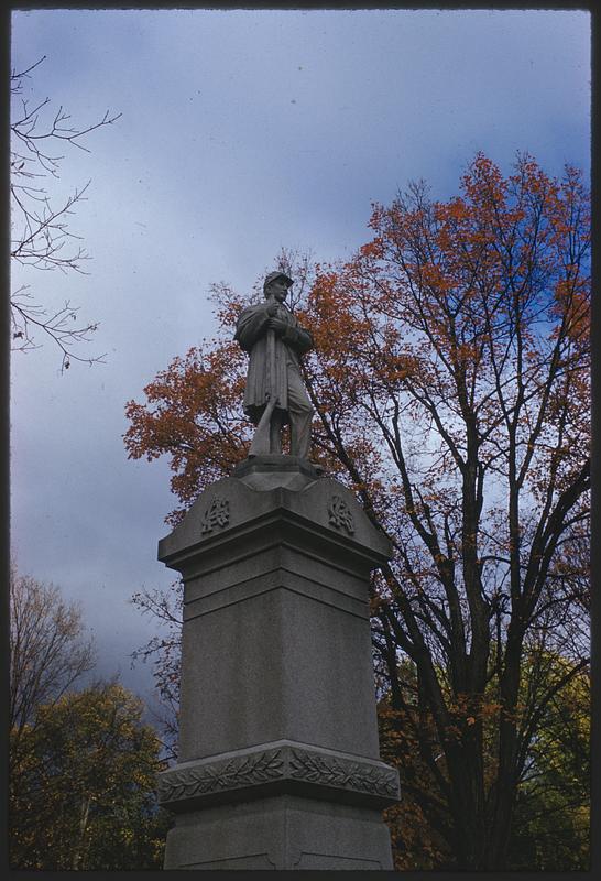 Civil War Memorial At Tribou Park, Woodstock, Vermont - Digital ...