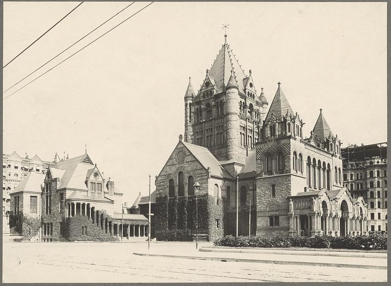 Boston, Trinity Church, exterior, northwest