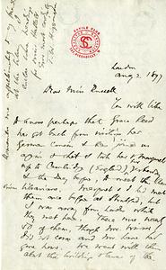 Handwritten letter to Etta Russell, 1897 August 2