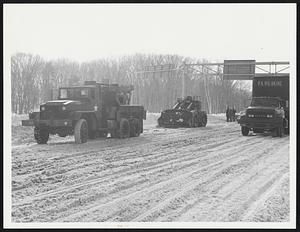 National Guard Vehicles - on Rt. 93 - at Rt. 128