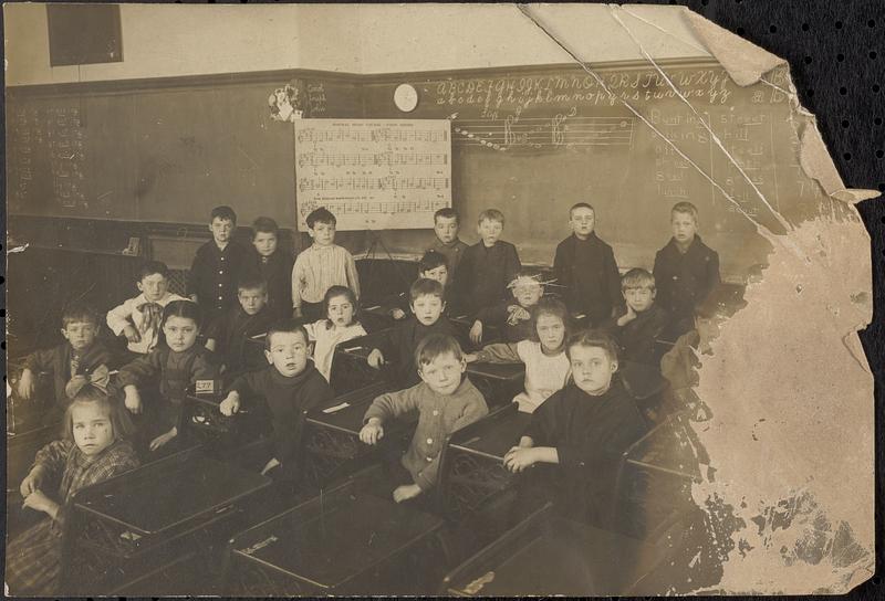 Group of pupils in music classroom