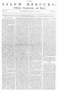 The Salem Mercury: Political, Commercial, and Moral