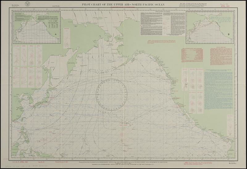 Pilot chart of the upper air - North Pacific Ocean