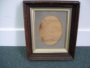 Rectangular frame gilt insert