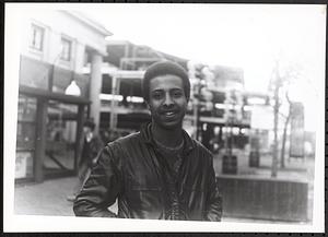 Young man smiling at the camera