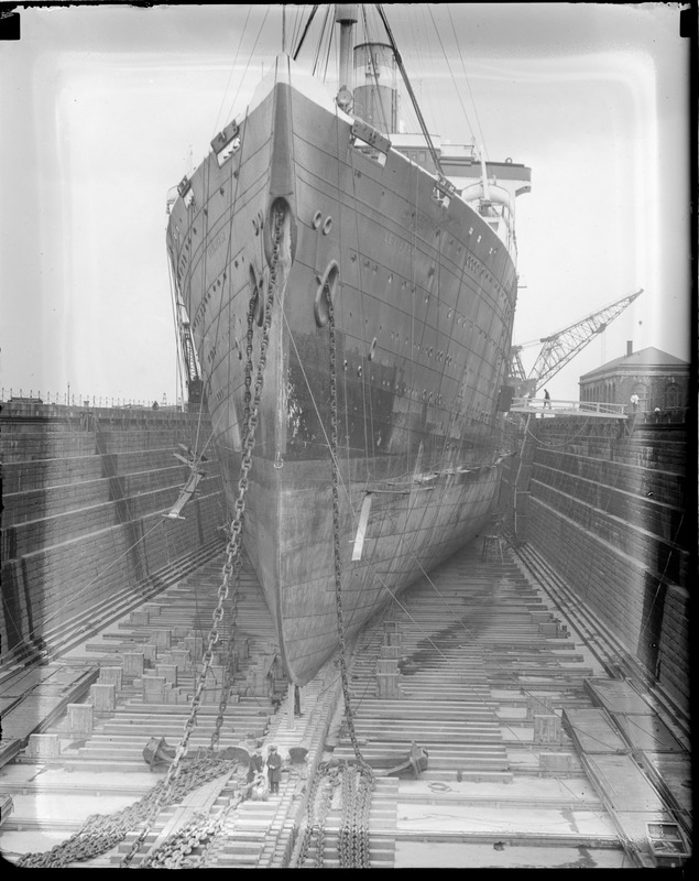 SS Leviathan - dry dock South Boston - Digital Commonwealth