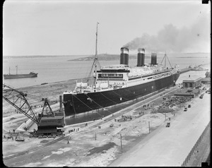 SS Leviathan in South Boston dry dock