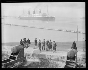 USS Leviathan from Fort Independence, Castle Island