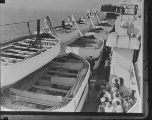 Lifeboats on SS Leviathan