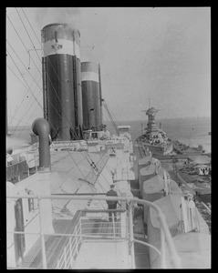 SS Leviathan - USS Colorado in background