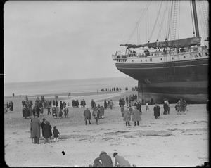 Schooner Nancy ashore at Nantasket