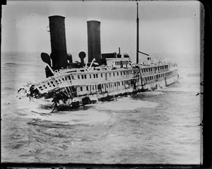 SS Harvard break up Point Arguello, CA. She is bound for Davey Jones' locker.