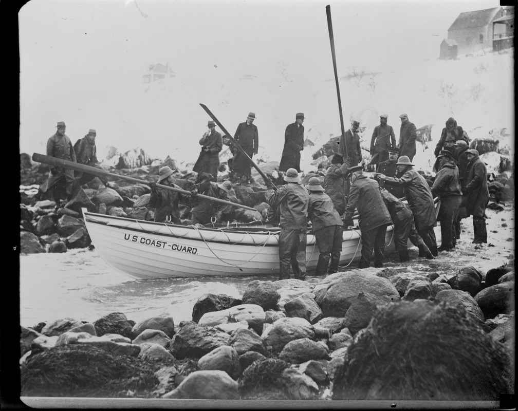 Manomet Point Coast Guardsmen on duty in time of need. 3 of 8 died.