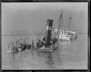 SS Edward Peirce sunk in Boston Harbor
