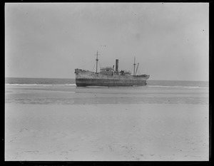 British Steamer Competitor runs aground near Naucet Beach, Chatham, Cape Cod