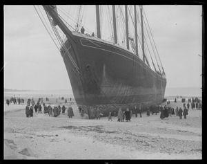 Schooner Nancy ashore in Nantasket