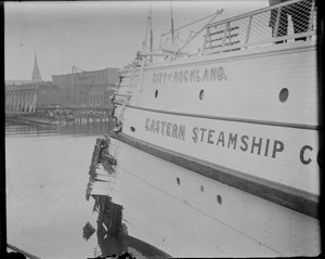 Eastern Steamship's City of Rockland in Boston after accident
