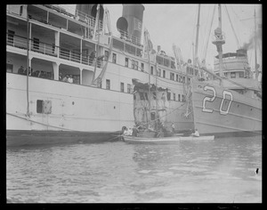 SS Boston rammed at Point Judith, Newport, R.I.