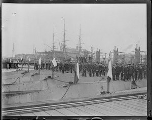 Six British subs bottled up in Navy Yard because of U.S. neutrality are given to the Chilean government in exchange for a Man of War which could not be built by England.