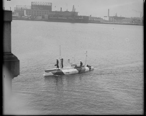 Miniature Sub U-53 on Charles River