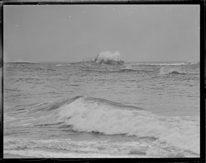 Submarine foundering in surf
