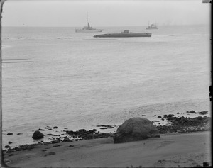 Ships off coast - sub, etc., grounded