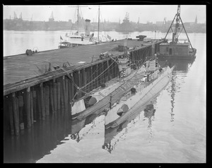 Subs O-9 and O-10 in Navy Yard