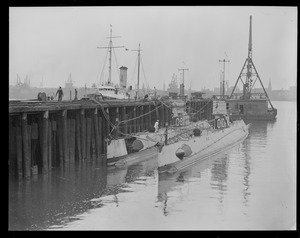 Subs O-9 and O-10 at Navy Yard