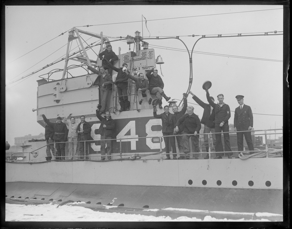 Submarine S-48 remodeled and ready to sail from Provincetown on trial trip