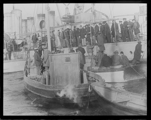 Press refused admittance to board USS Paulding by Admiral Brumby, in charge of S-4 disaster