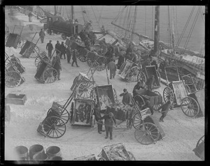 South Boston fish pier in winter