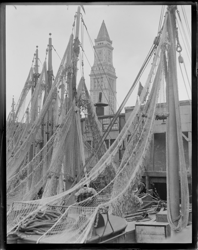 Drying nets on old T-wharf