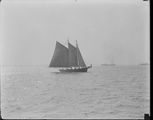 Fishing schooner Mary de Costa off to the banks