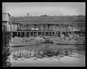 T-wharf. Italian fishermen.