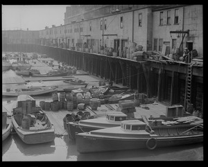 Lobster wharf. (Mercantile Wharf) commercial building (rear) Atlantic Ave.