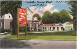 Cambridge Springs Motel, U.S. Rts. 6 & 19, Cambridge Springs, PA.