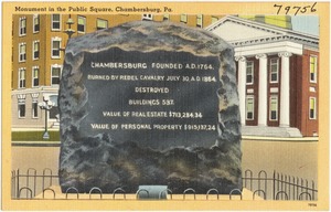 Monument in the Public Square, Chambersburg, Pa.