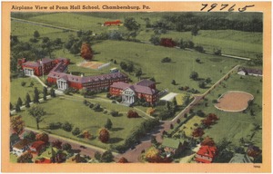 Airplane view of Penn Hall School, Chambersburg, Pa.