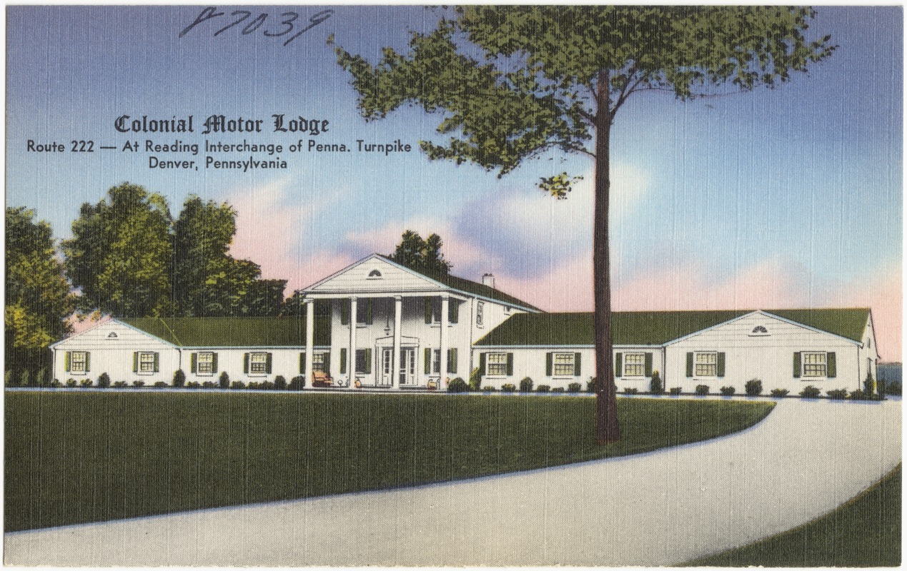 Colonial Motor Lodge, Route 222 -- at Reading Interchange of Penna. Turnpike, Denver, Pennsylvania