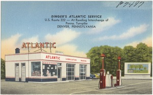 Dinger's Atlantic Service, U.S. Route 222 -- at Reading Interchange of Penna. Turnpike, Denver, Pennsylvania