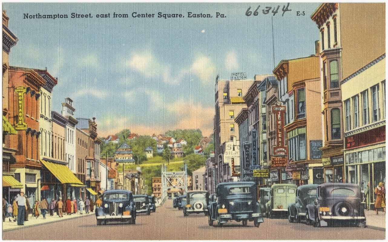 Northampton Street, east from Center Square, Easton, Pa.