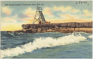 Life Guard lookout, Peninsula Park, Erie, Pa.