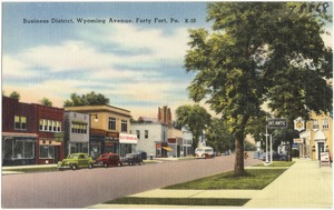 Business District, Wyoming Avenue, Forty Fort, Pa.