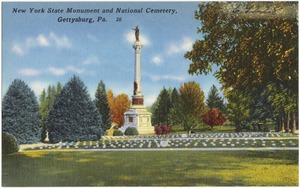 New York State Monument and National Cemetery, Gettysburg, Pa.