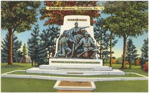 Alabama Memorial, Gettysburg, Pa.