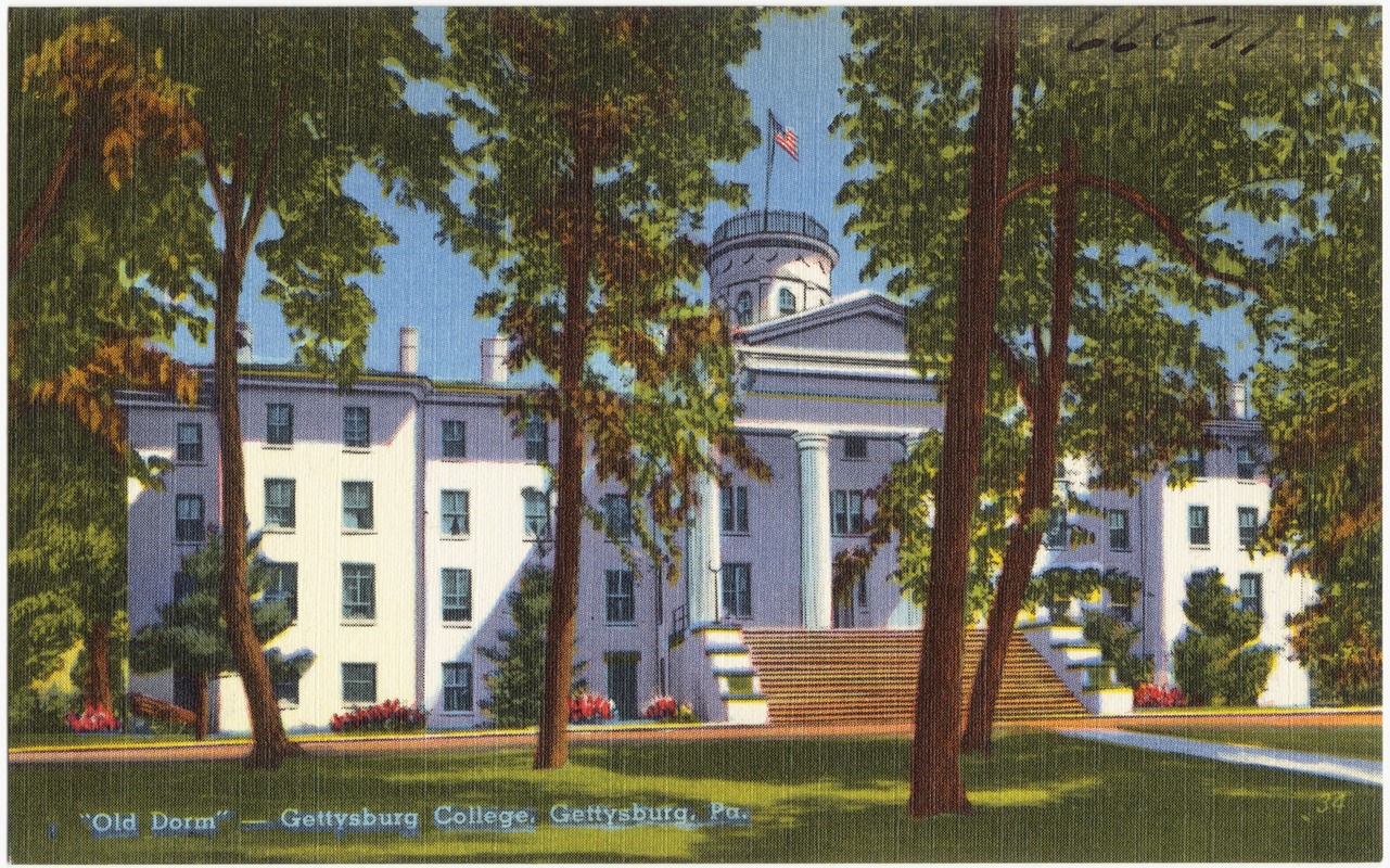 Old Dorm Gettysburg College Gettysburg Pa Digital Commonwealth   Image Access 800 